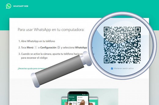 Cómo encontrar el código QR para entrar a WhatsApp Web