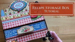 Recipe Storage Box Tutorial featuring Home Sweet Home by Graphic 45 Club G45 Vol 09 - 2020 Dress up your kitchen space with this cheerful and stylish Home Sweet Home recipe box. It’s perfect for holding your favorite recipes or use your imagination for other uses as a decorative home decor piece. Fill it with pretty sheets of paper for leaving notes, making lists, for outgoing mail, or for displaying photos. The fun little drawer provides a space to store pens, blank recipe cards, postage stamps