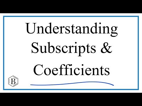 Understanding Subscripts and Coefficients when Balancing Equations