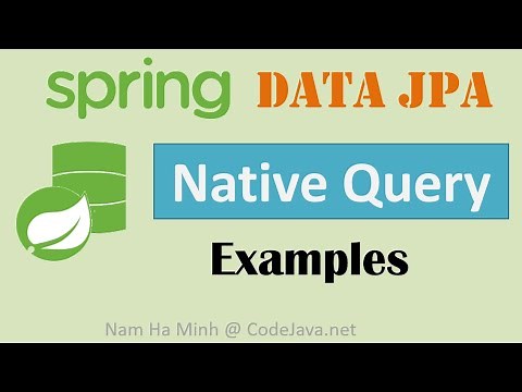 Spring Data JPA Native Query Examples