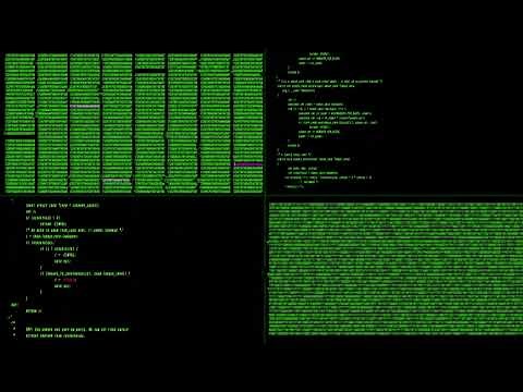 Multi Layer Coding Hacker Screen