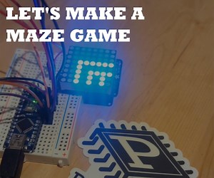 Arduino Nunchuk 8x8 LED Matrix Maze Game