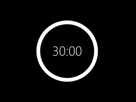 30 Minute Visual Countdown Timer – Concetration & Calming (No Sound)