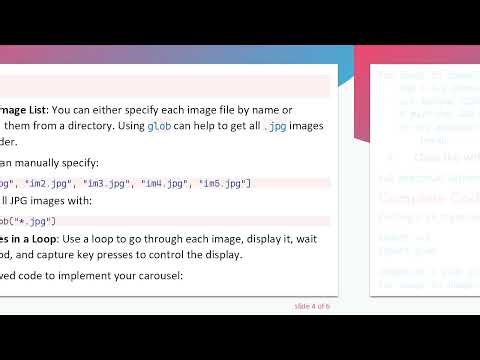 Create an Image Carousel with OpenCV in Python