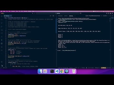 “Scalar, Vector, Matrix & Tensor | NumPy vs TensorFlow | Agriculture Data Examples for Beginners”