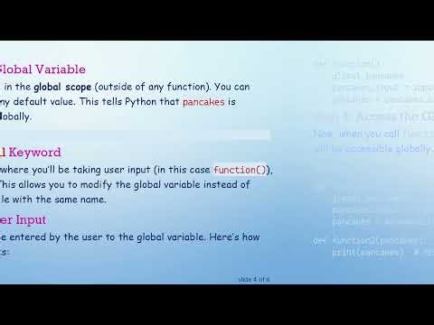 How to Make a Variable Global Inside a Function in Python