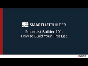 SmartList Builder 101: How to Build Your First List