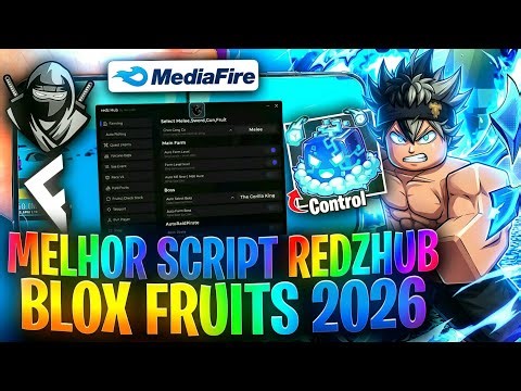 🔥 SCRIPT REDZ HUB 2026 BLOX FRUITS SEM KEY PARA CELULAR E PC + EXECUTOR DELTA LINK DIRETO MEDIAFIRE