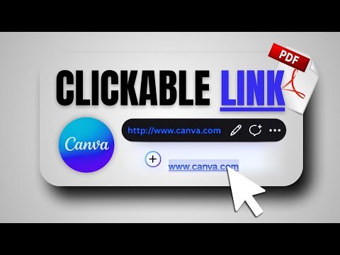 How To Add a Clickable Link To Any PDF Using Canva