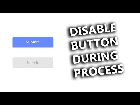 How to Disable a Button Until Task Completes using JavaScript