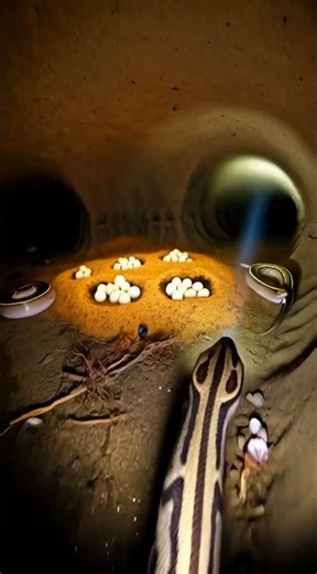 Baby Ball Python Burrow POV 🐍 | Micro Camera Inside Snake Nest