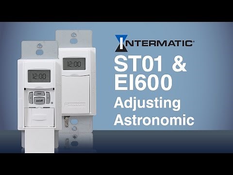 Adjusting the Astronomic Feature for the ST01/EI600 Programmable Timers
