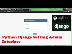 Python Django Setting Admin Interface