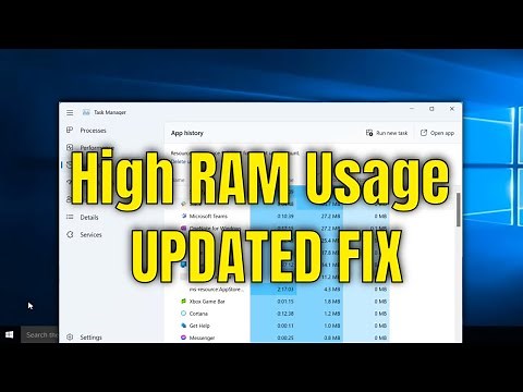 How To Fix High Memory/RAM Usage In Windows 10
