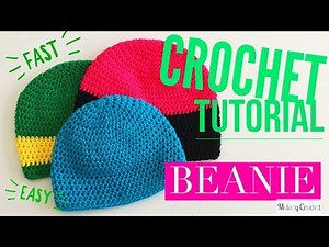 HDC Beanie - Fast Easy Crochet Hat Tutorial
