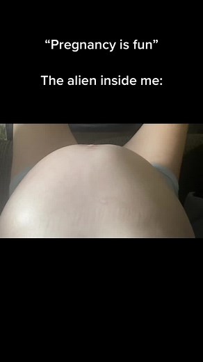 34 Weeks Pregnant Alien Baby Bump Movements | Pregnancy Video