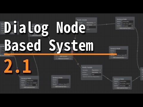 Node Based Dialog System 2.1 - Unity Asset // Unity tools