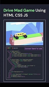 Day 2/30🔥 – Drive Mad Game Using HTML CSS JS | Frontend Mini Project #shorts