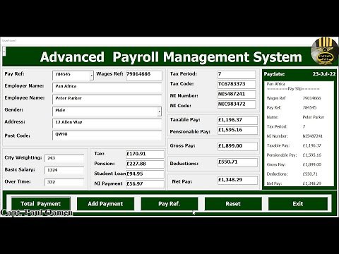 How to Create Advanced Payroll Management Systems in Excel using VBA - Full Tutorial