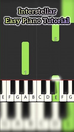 Interstellar Main Theme Piano Tutorial for Beginners