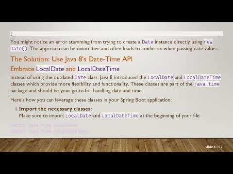 How to Set a Date Value in a Spring Boot Controller Using Java 8's New Date-Time API