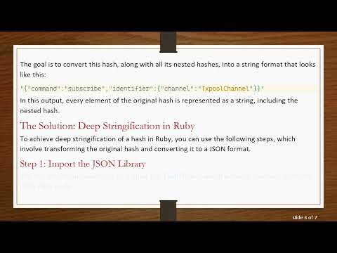 How to Deep Stringify a Hash in Ruby