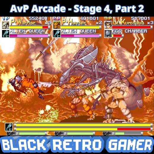 15K views · 1.1K reactions | Stage 4, part 2 of the Alien vs Predator Arcade game. Playing 3 players via Parsec with Wolfen Films and Lindy Fitness. Recorded 12/23/23. ENJOY! #retro #retrogames #arcadegames #capcom #alien #aliens #predator #fightinggames | Black Retro Gamer | Facebook