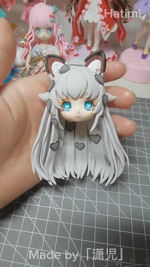 ob11 ドールヘッド メイキングサービス~ #フィギュア #手作り #人形 #オーダーメイド #フィギュア オーダーメイド #オリジナルキャラクターデ #オビツ11 #ob11 #obitsu #漫画 #粘土 #樹脂粘土 #ハンドメイド #二次元 #clay #original character #kawaii #figures #Garage Kits #handmade #OC