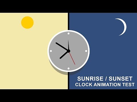Day to Night Clock Animation Test