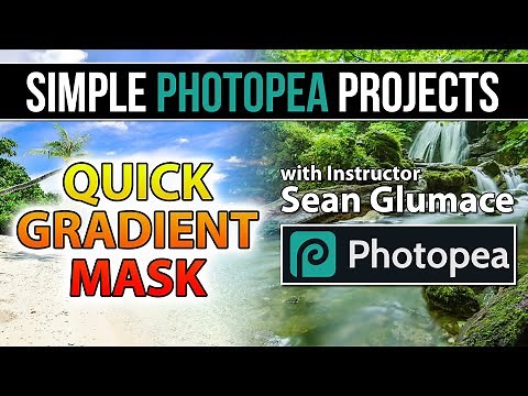 Quick Gradient Mask in Photopea - Simple Photopea Projects