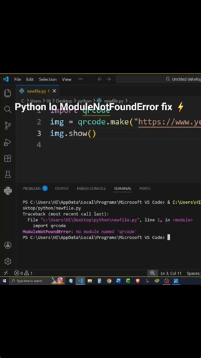 Fix ModuleNotFoundError in Python (Beginner Guide) #coding #python