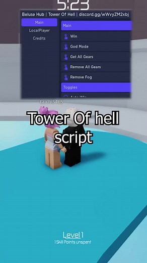 Tower of Hell Script - Roblox Modo Dios Script