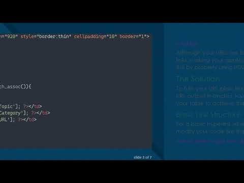How to Output Your URL Row as a Clickable Hyperlink in PHP