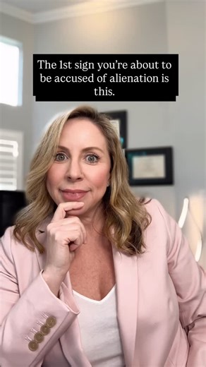 Christina Green, Esq. | Empowered Divorce for Women on Instagram: "Alienation accusations rarely start with a direct attack. They start with subtle concern about the children when with you. Watch what follows: • Minor childhood injuries get reframed as safety issues • Normal parenting decisions become risk • Communication with the children becomes excessive • Check-ins turn into questioning about mom • What is mom doing • Why didn’t she do this • Are you safe there At the same time, he builds an