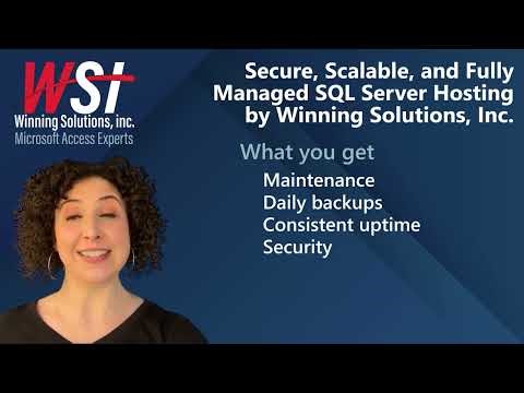 Secure, Scalable, and Fully Managed SQL Server Hosting by Winning Solutions, Inc. (WSI)