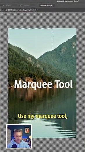 How to Resize an Image in Photoshop (beta) with Generative Fill #photoshop #shorts