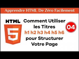 Apprendre HTML | Comment Utiliser les Titres H1 à H6 pour Structurer Votre Page