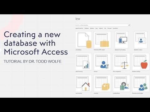 Microsoft Access Tutorial: Creating a new database