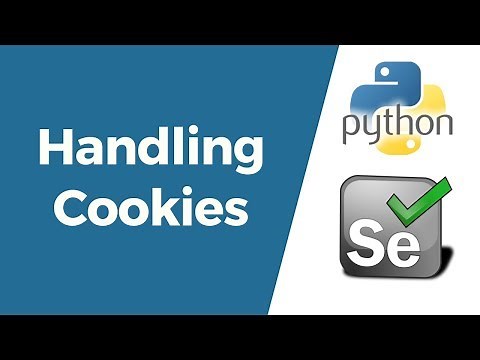 Selenium with Python Tutorial 27-Working with Cookies