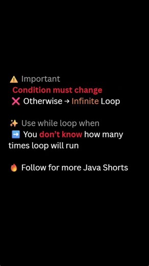 java while loop 👆🔥🔥🔥... #java #easy #learning #gain #study #coding #basics #shorts #trendingshorts