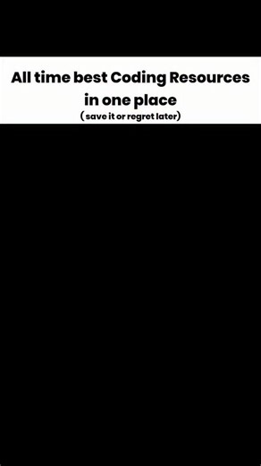 Coding | Notes | Jobs on Instagram: "💻 All the BEST Coding Resources in One Place! 🚀 Save this list & start learning from top sources — everything you need to become a pro developer! 👨🏻‍💻🔥 📺 YouTube Channels: CodeWithHarry, Anuj Bhaiya, Apni Kaksha, Telusko, FreeCodeCamp, Tech With Tim 🌐 Websites: GeeksforGeeks, W3Schools, Tutorialspoint, Javatpoint, RealPython 📱 Applications: SoloLearn, ProgrammingHub, Mimo, Enki, Codewars 💻 Practice Platforms: LeetCode, HackerRank, CodeChef, CoderByt