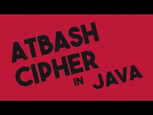 Atbash Cipher Encryption & Decryption in Java