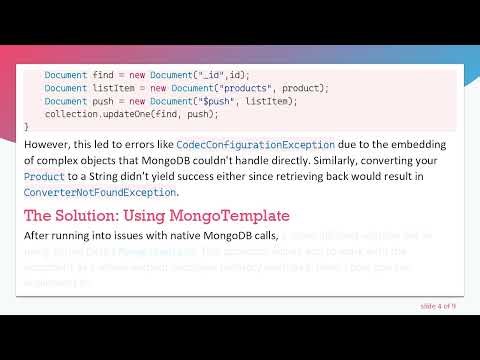 How to Efficiently Append Products to a MongoDB Document with Spring Boot