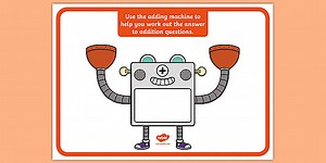 Adding Machine Display Poster