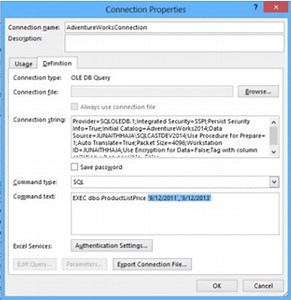 Passing Dynamic Query Values from Excel to SQL Server