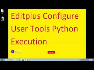 EditPlus Configure user tools python app