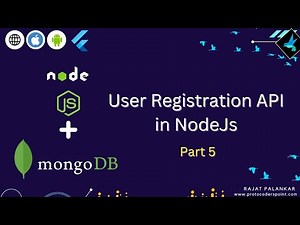 NodeJS Creating registration API & store data in mongodb with password encryption - Part 5