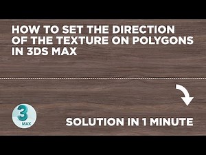 How to set the direction of the texture on individual polygons in 1 min | Unwrap UVW in 3ds Max