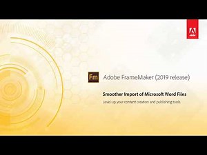 Import of Microsoft Word files – Adobe FrameMaker (2019 release)
