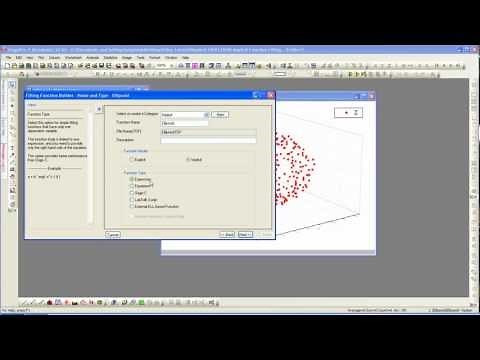 Curve Fitting: Origin 9: Implicit Function Fitting